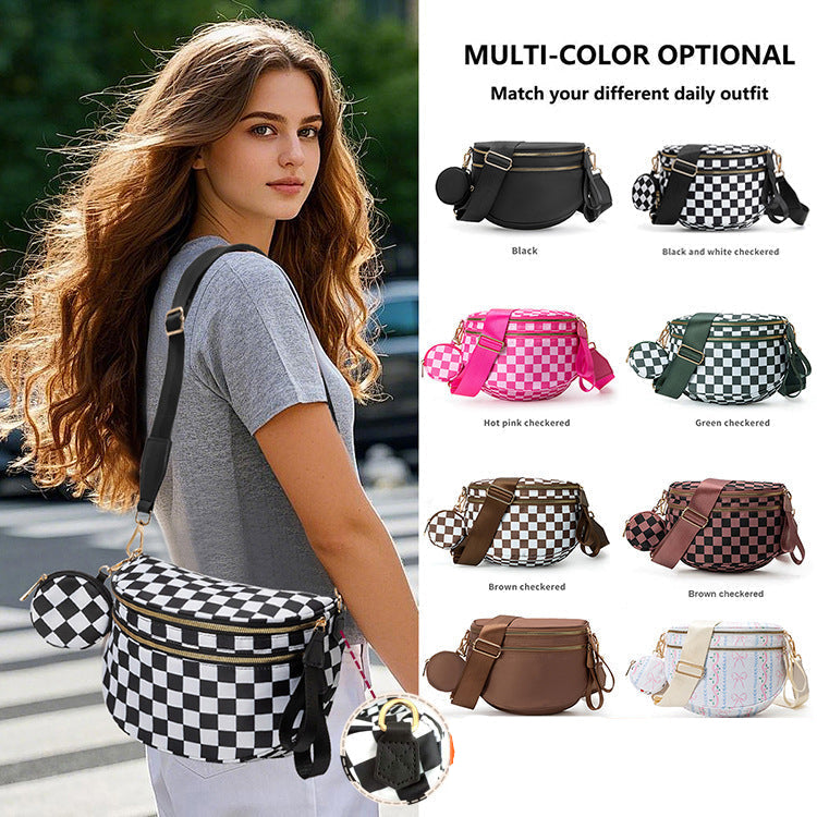 GoAnywhere - Crossbody Checkered Black