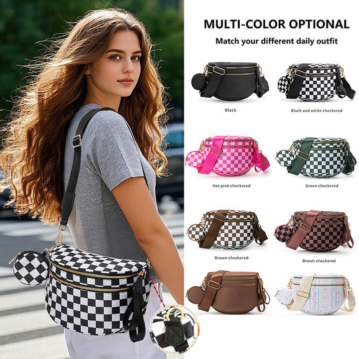 GoAnywhere - Crossbody Checkered Black