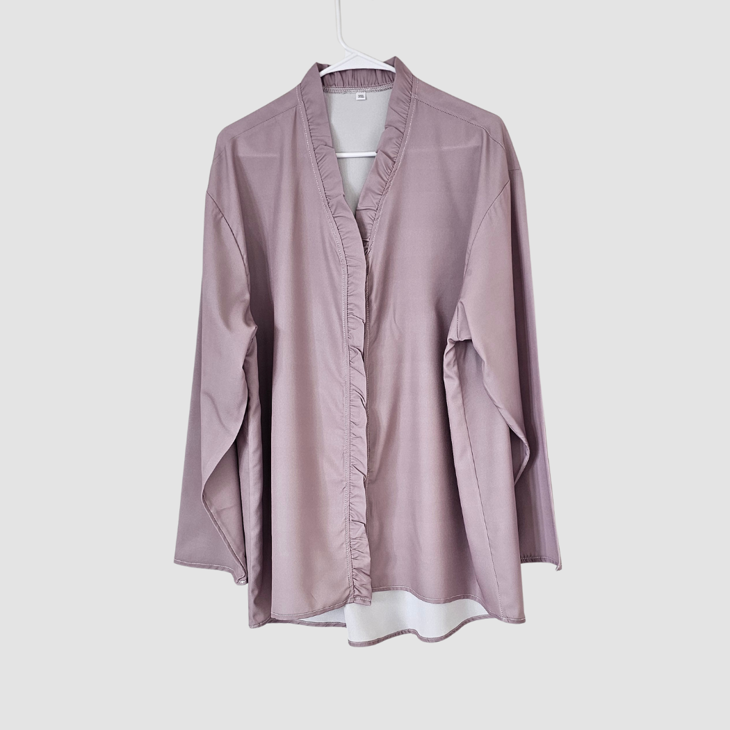 Luxe Ruffle Overshirt