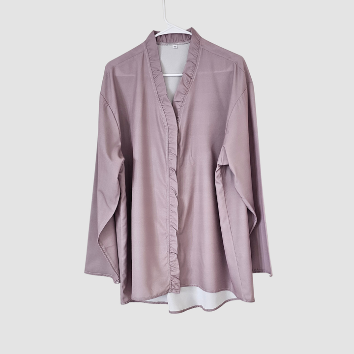 Luxe Ruffle Overshirt