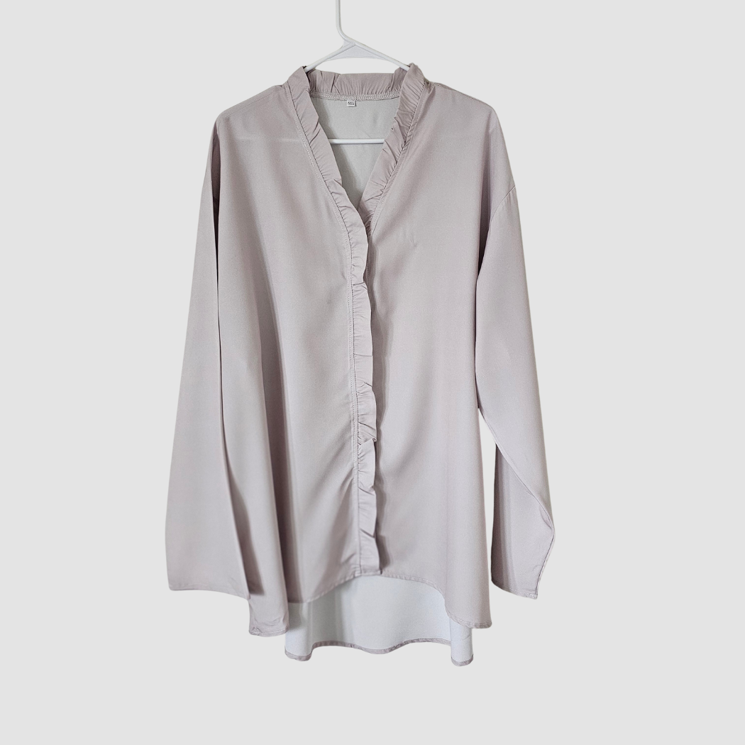 Luxe Ruffle Overshirt