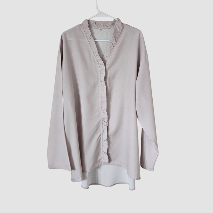 Luxe Ruffle Overshirt