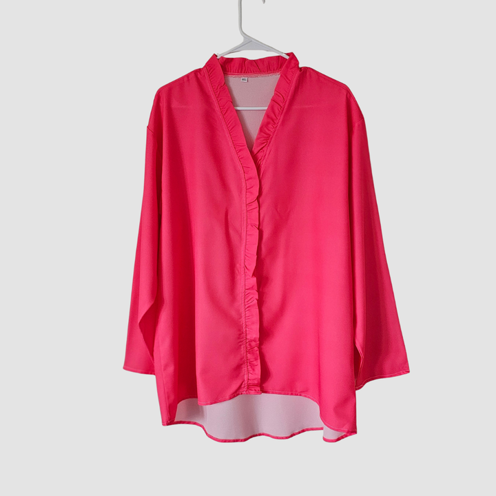 Luxe Ruffle Overshirt