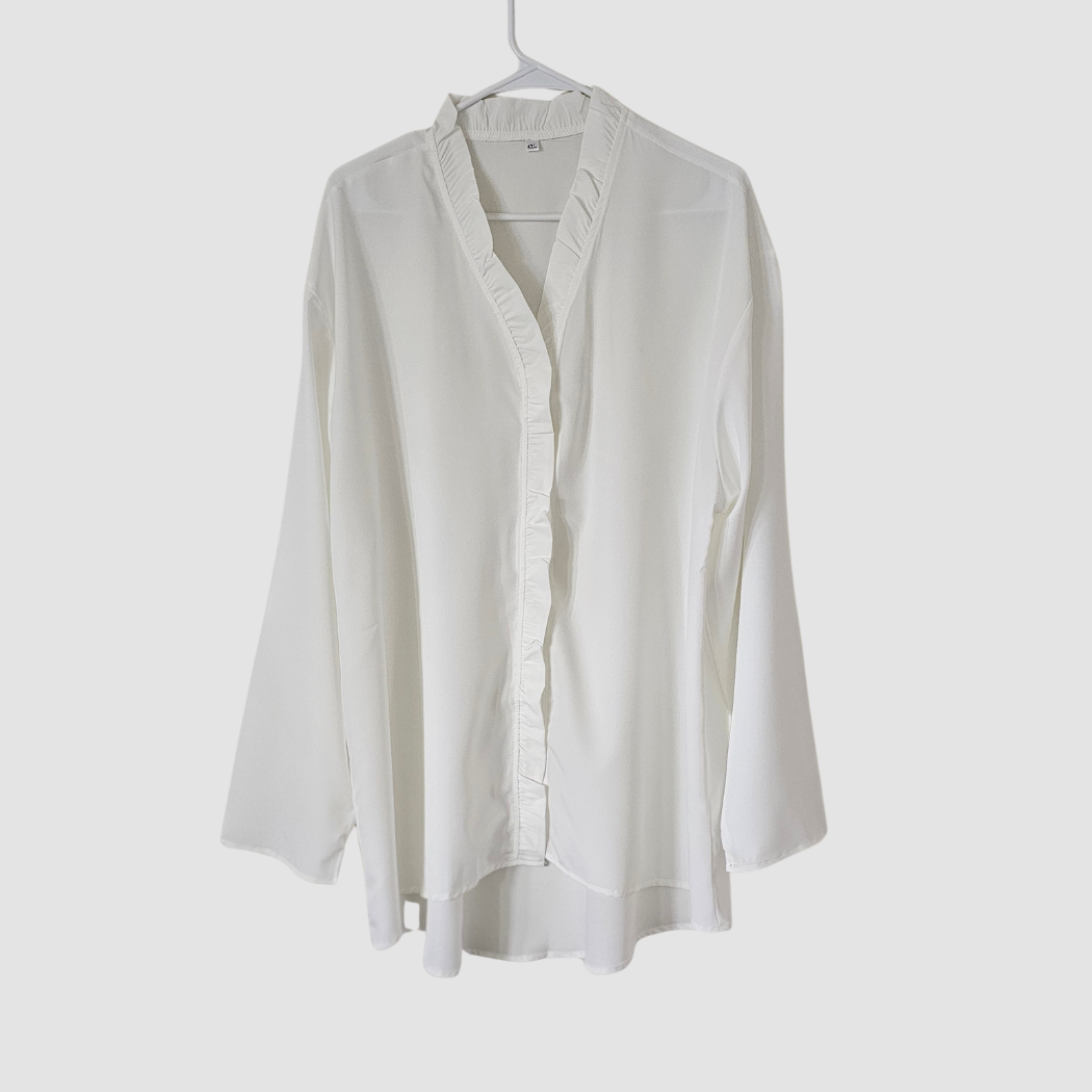 Luxe Ruffle Overshirt