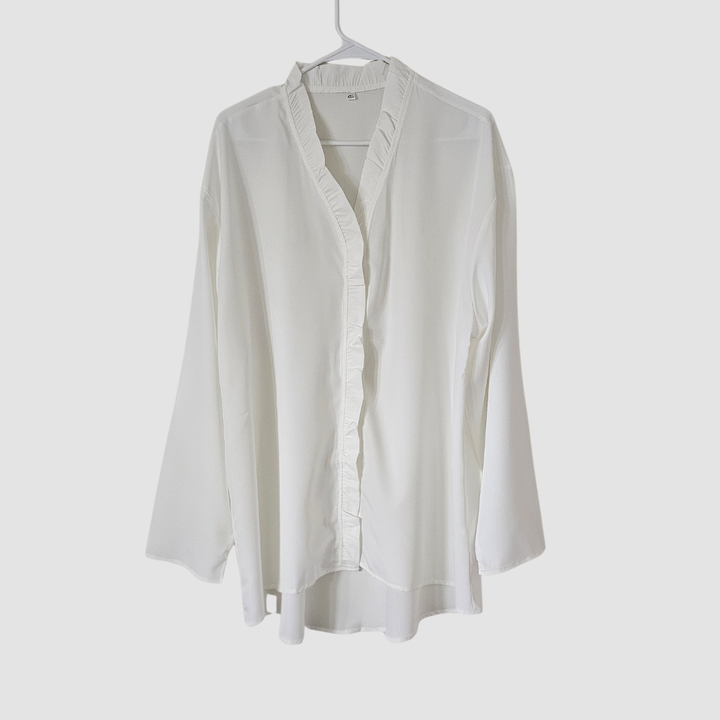 Luxe Ruffle Overshirt